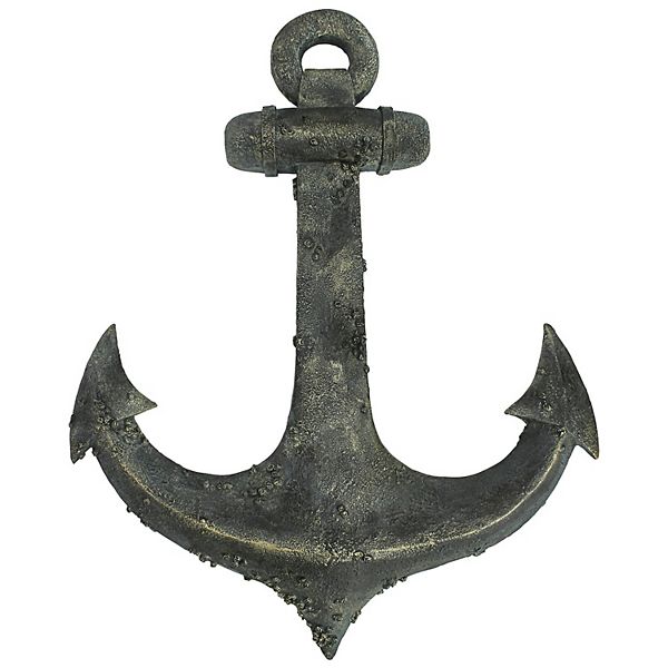 Ahoy There Maritime Anchor Wall Sculpture Design Toscano