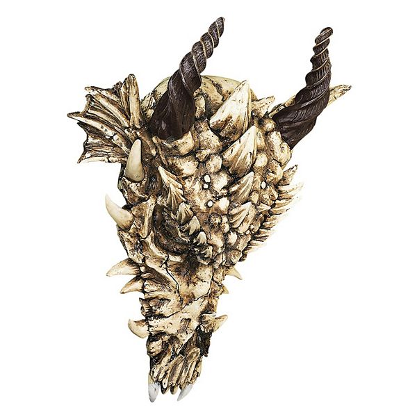 Stoker's Moors Dragon Skull Sculpture: Small Design Toscano