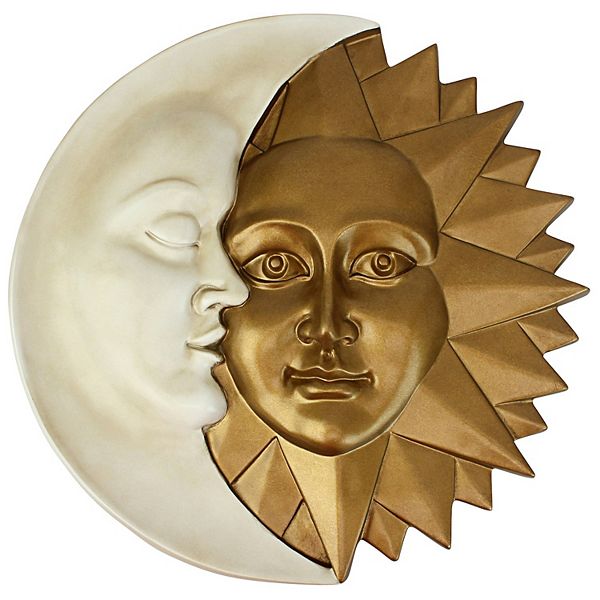 Celestial Harmony Sun And Moon Wall Sculpture Design Toscano