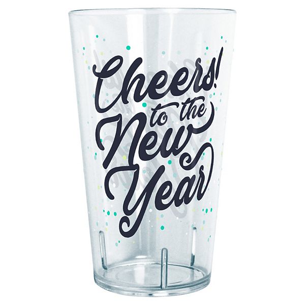 Кружка Cheers To The New Year из титанового пластика, 710 мл, прочная и ударопрочная Unbranded