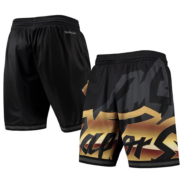 Men's Mitchell & Ness Black Toronto Raptors Big Face 4.0 Fashion Shorts Mitchell & Ness