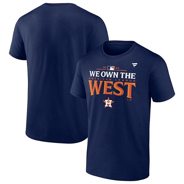 Футболка Fanatics мужская синяя с круглым вырезом Houston Astros, чемпионы дивизиона AL West 2024, Big & Tall Fanatics Brands - White Label