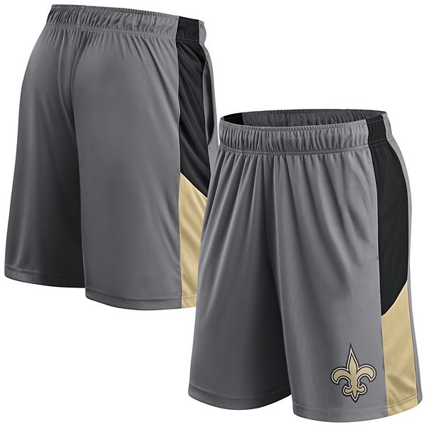 Men's Fanatics Gray New Orleans Saints Primary Logo Shorts Fanatics Brands - White Label