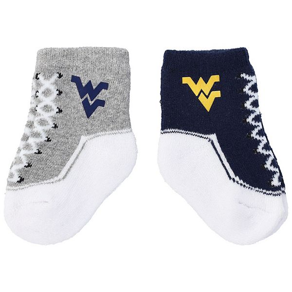 Детские носки ZooZatz West Virginia Mountaineers, комплект из 2 пар, 100% полиэстер ZooZatz