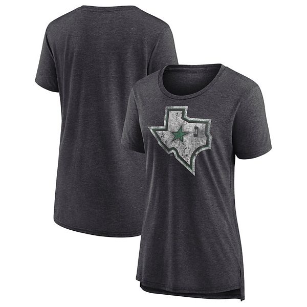 Футболка женская Fanatics Special Edition 2.0 темно-серая c логотипом Dallas Stars, 75% хлопок/25% полиэстер Fanatics Brands - White Label