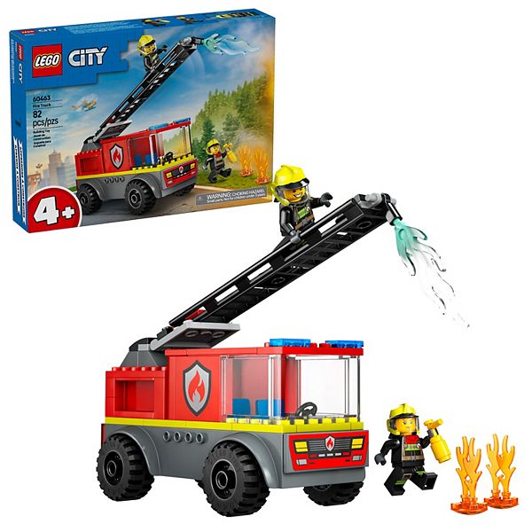 Игрушечная пожарная машина с лестницей LEGO City 60463, 82 элемента, для детей от 4 лет Lego