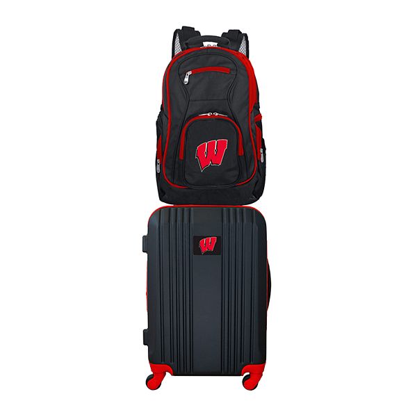 Wisconsin Badgers Wheeled Carry-On Luggage & Backpack Set KOHL`S