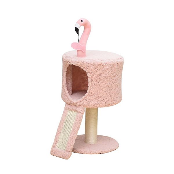 Кошачий домик Flamingo с мягким ветчинным ложем и сизалевой когтеточкой, 3 уровня комфорта Catry