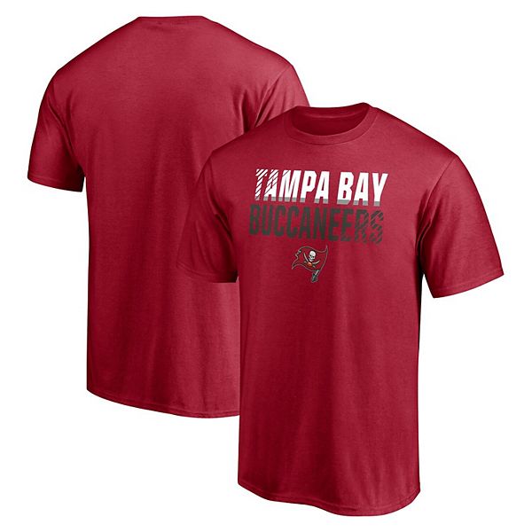 Мужская красная футболка Fanatics Branded Tampa Bay Buccaneers Big & Tall с эффектом Fade Out из 100% хлопка Unbranded