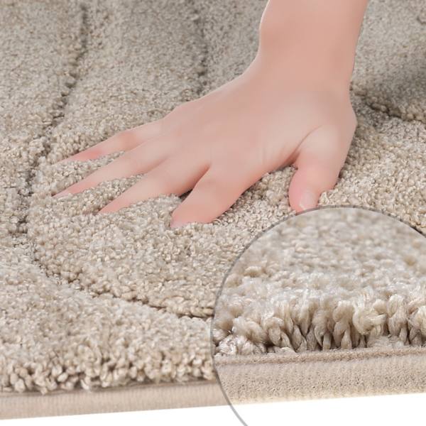 2 Pcs Non Slip Absorbent Bath Mat Washable Bathroom Rug For Room Floor 16" X 24" Unique Bargains