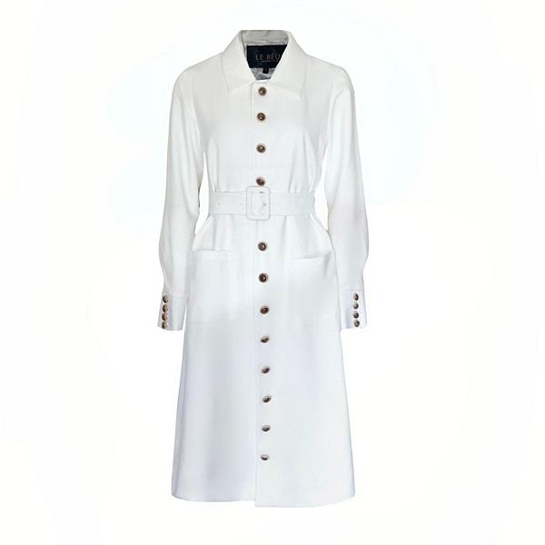 Monique White Coat Le Reussi