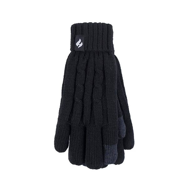 Women's Heat Holders Heatweaver Cable Knit Touchscreen Gloves Heat Holders