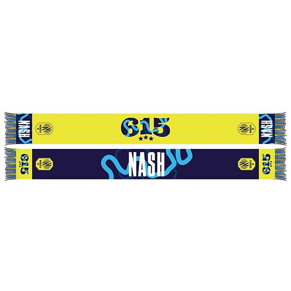 Yellow Nashville SC 2024 Jersey Hook Scarf Ruffneck Scarves