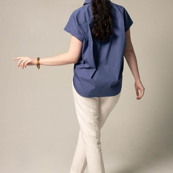 Women's Gather Collar Shirt Le Reussi