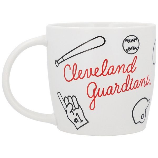 Керамическая кружка Playmaker Cleveland Guardians, 530 мл, с тиснеными узорами Logo Brand