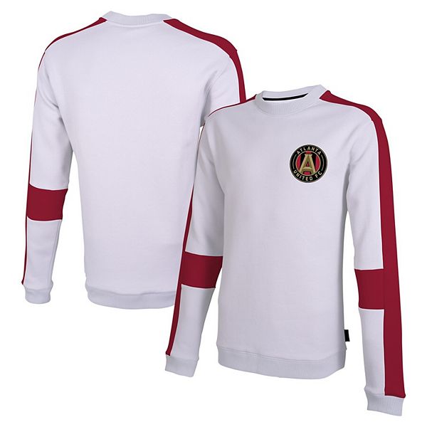 Men's Stadium Essentials White Atlanta United FC Half Time Pullover Sweatshirt Stadium Essentials