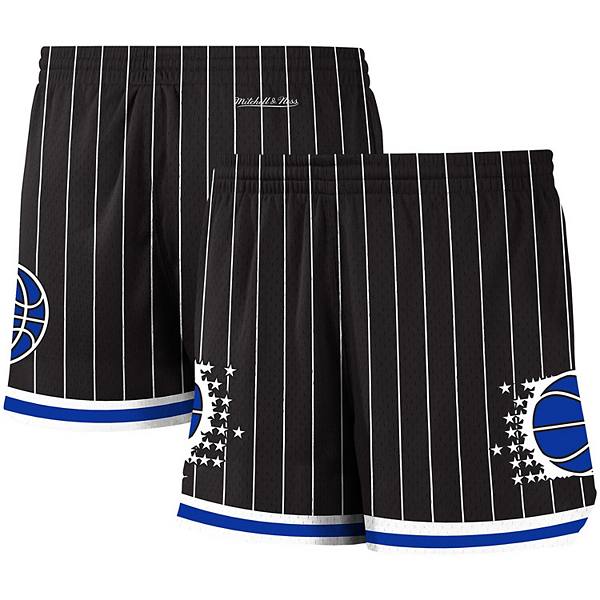 Женские черные шорты Mitchell & Ness Orlando Magic Jump Shot из дышащей сетки с эластичным поясом NCAA