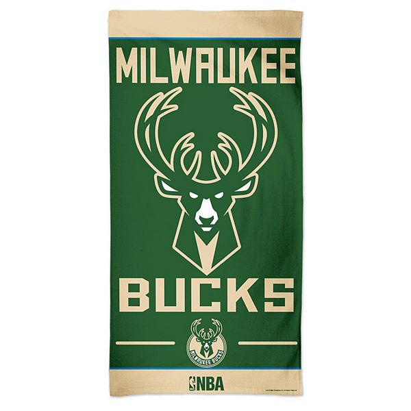 Пляжное полотенце Milwaukee Bucks, 76 x 152 см, 100% хлопок, односторонний дизайн Wincraft