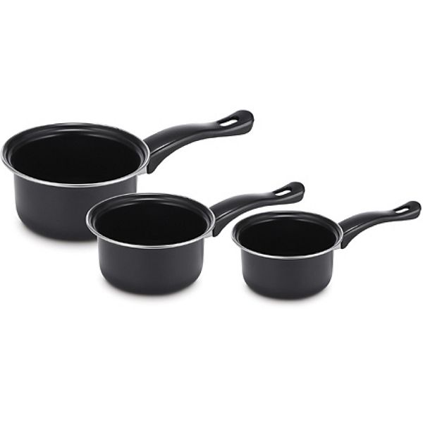 Brentwood 3 Piece Carbon Steel Sauce Pan Set Brentwood