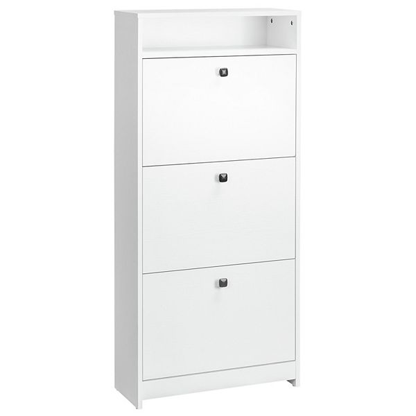 Homcom Shoe Storage Cabinet With 3 Large Fold-out Drawers HomCom