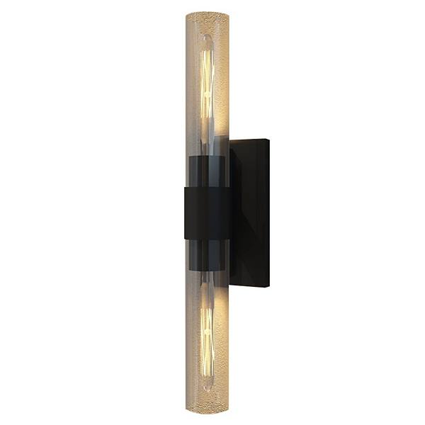 Ozarke Twin Wall Lamp 2 Light Wall Sconce with Glass Shade Ozarke