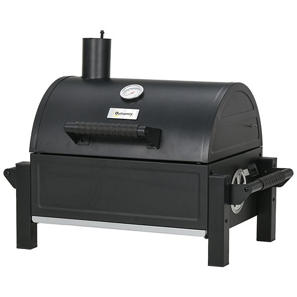 Outsunny Tabletop Charcoal bbq grill With Lid Small Barbecue Outsunny