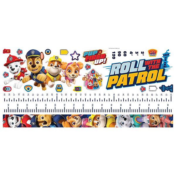 Наклейки PAW Patrol для отслеживания роста, 23 штуки, легкое нанесение, клейкая основа RoomMates