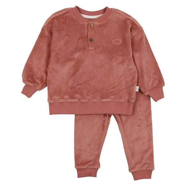 Velour Henley Set - Big Girls Pouf