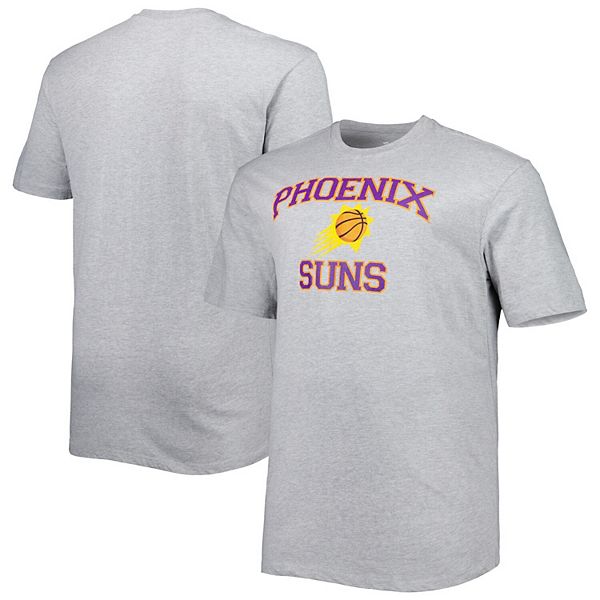 Мужская серая футболка Phoenix Suns от Heart & Soul с коротким рукавом, 100% хлопок, с лицензией Profile