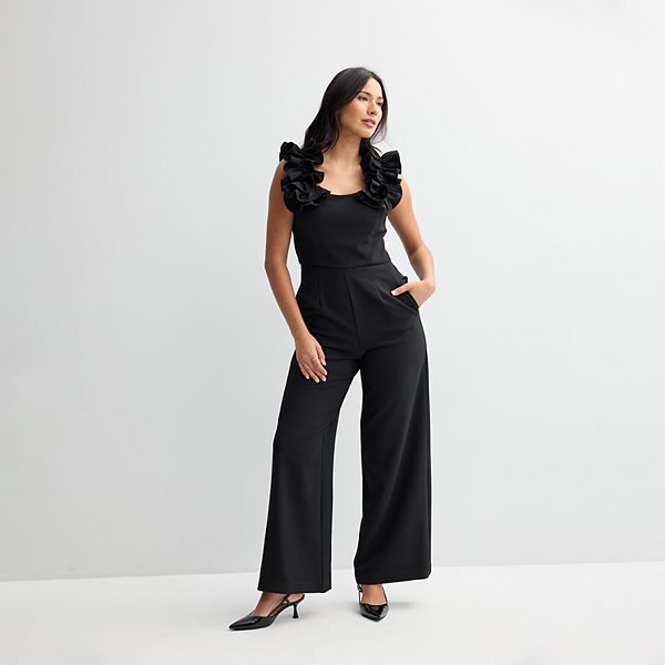 Women's Donna Ricco Ruffle Jumpsuit Donna Ricco