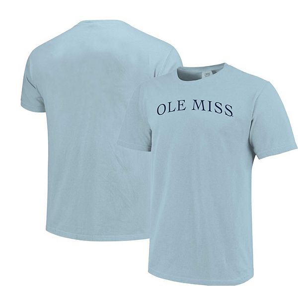 Unisex  Light Blue Ole Miss Rebels Comfort Colors Fashion Color Arch T-Shirt Image One