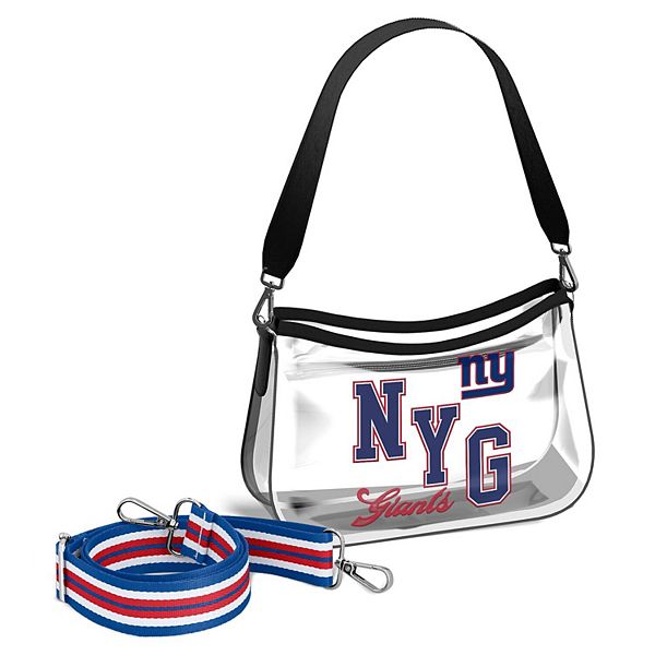 Мини-сумка Clear Stadium для фанатов New York Giants 30 x 23 x 5 см из полиэстера и ПУ с переносными ремнями WEAR by Erin Andrews