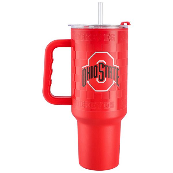 Ohio State Buckeyes 40oz. Checkered Stainless Steel Tumbler Logo Brand