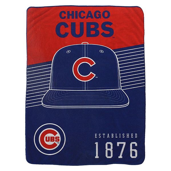 Флисовый плед Chicago Cubs с полосками (152 см х 203 см) для максимального уюта Pegasus