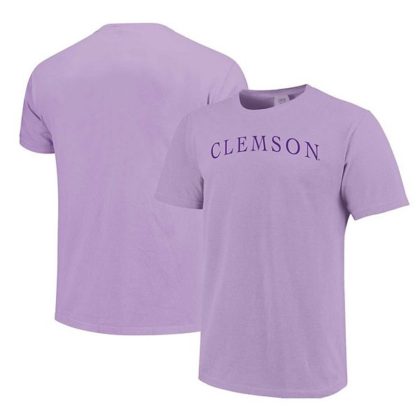 Unisex  Purple Clemson Tigers Comfort Colors Fashion Color Arch T-Shirt Image One