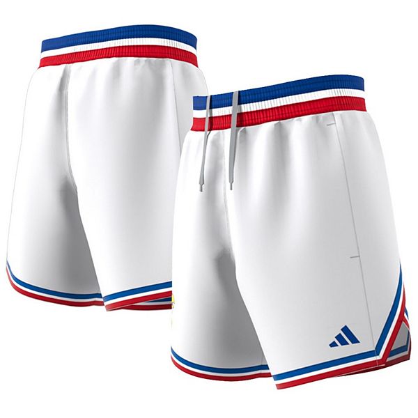 Men's adidas White Kansas Jayhawks Swingman Replica Basketball Shorts Adidas