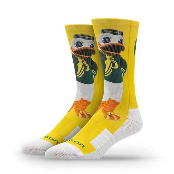 Унисекс носки Strideline Oregon Ducks Premium Mascot Crew с компрессионной подушкой, размер M/L Strideline