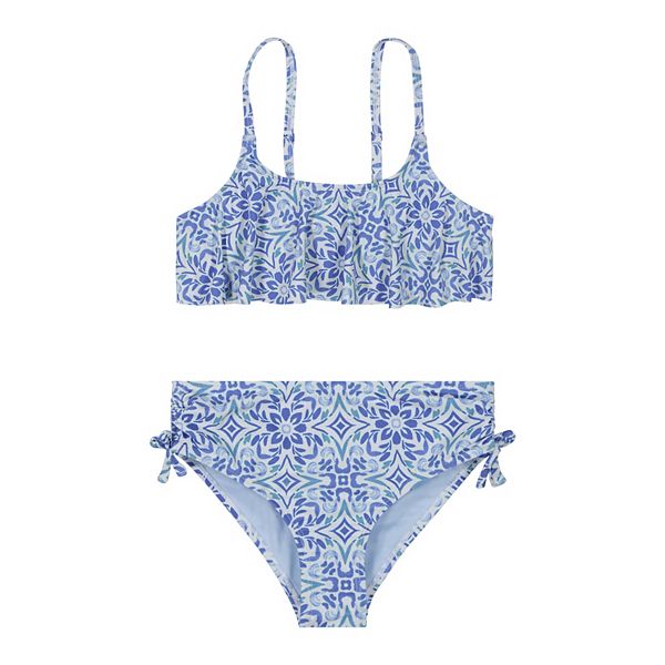 Girls 7-16 Roxy Fresco Tile 2 pc Bikini Swimsuit Set Roxy