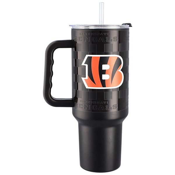 Cincinnati Bengals 40oz. Checkered Stainless Steel Tumbler Logo Brand