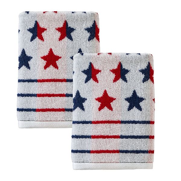 SKL Home Red, White, & Blue Stars 2-pc. Hand Towel Set SKL Home