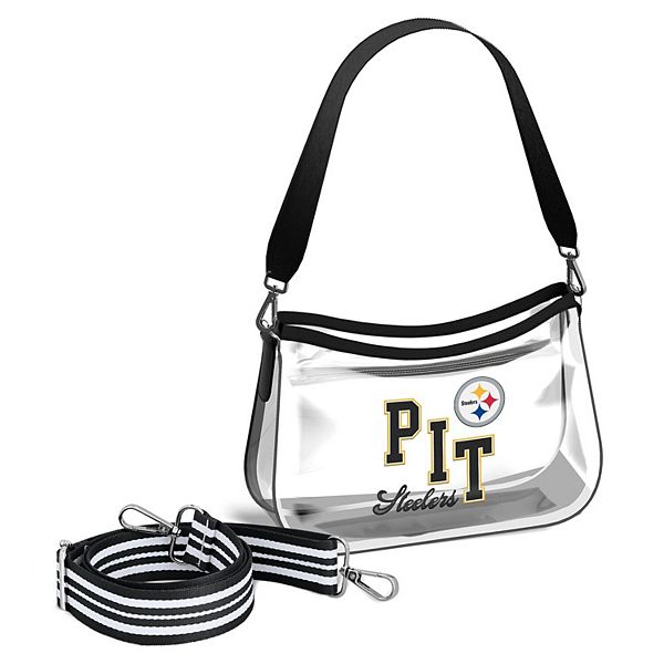 Мини-сумка Clear Stadium для болельщиков Pittsburgh Steelers, 30 x 23 x 5 см, материал 50% полиэстер/50% ПУ WEAR by Erin Andrews