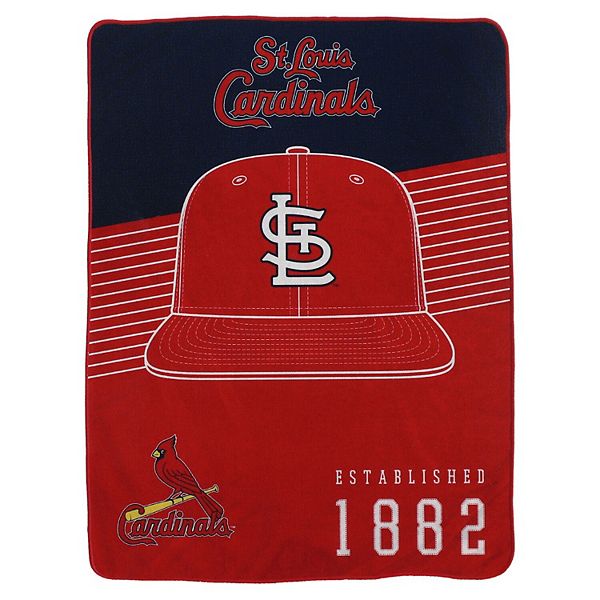 Ультрамягкий и уютный плед с полосками St. Louis Cardinals, флисовый, размер 152 x 203 см Pegasus