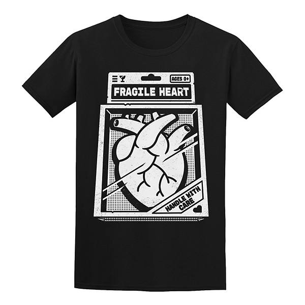 Men's COLAB89 by Threadless Fragile Heart Tee COLAB89 by Threadless