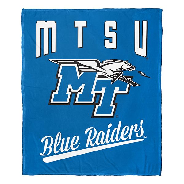 Плед с шелковистым покрытием Middle Tennessee Blue Raiders, 127 см x 152 см, теплый и уютный The Northwest