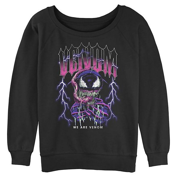 Juniors' Marvel Venom Lighting We Are Venom Graphic Pullover Marvel