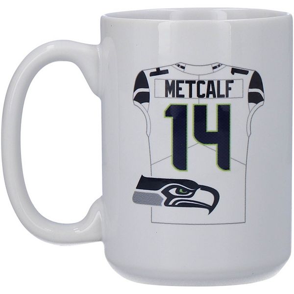 Керамическая кружка с двухсторонним дизайном 'Игрок DK Metcalf Seattle Seahawks', 450 мл Unbranded