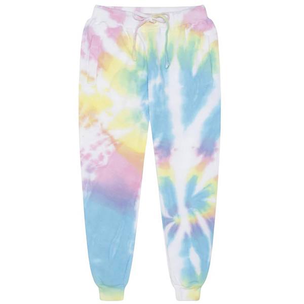 Hand Tie Dyed Joggers in Pastel Multi Worthy Threads