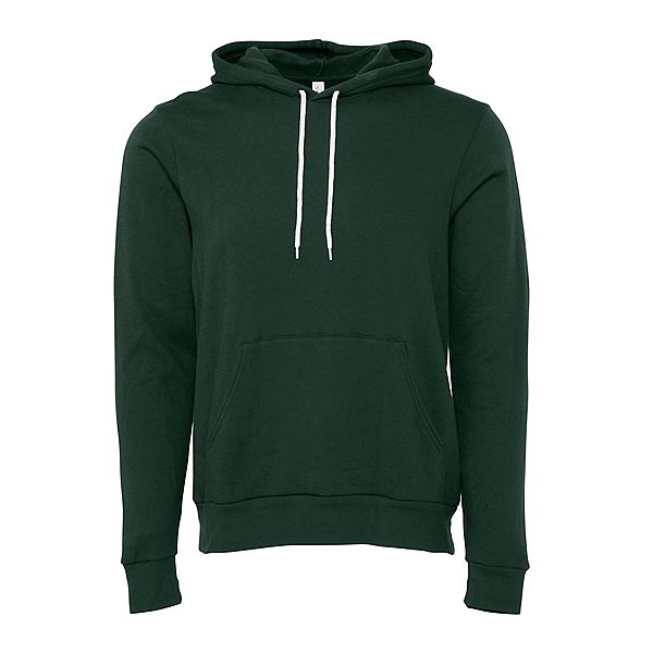 Bella + Canvas Unisex Pullover Polycotton Fleece Hooded Sweatshirt / Hoodie Bella + Canvas