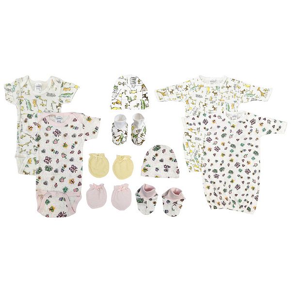 Newborn Baby Girl 10 Pc Layette Sets Bambini