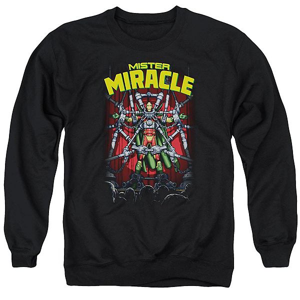 Стильное худи Justice League of America Mister Miracle для взрослых из 50% хлопка и 50% полиэстера Licensed Character